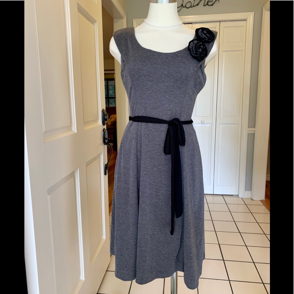 🌟Sandra Darren gray A- line dress🌟